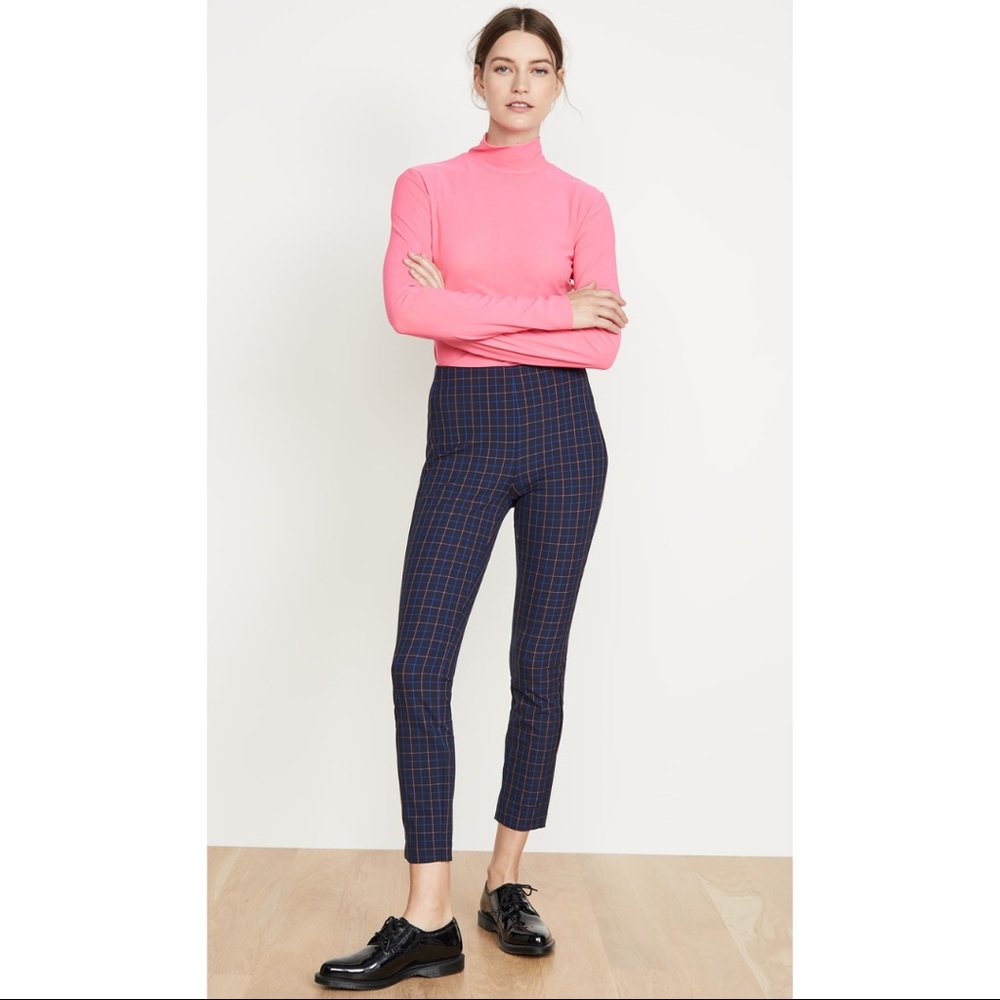 Rag & Bone Simone Italian Custom Check - Slim Fit Cropped Pant
